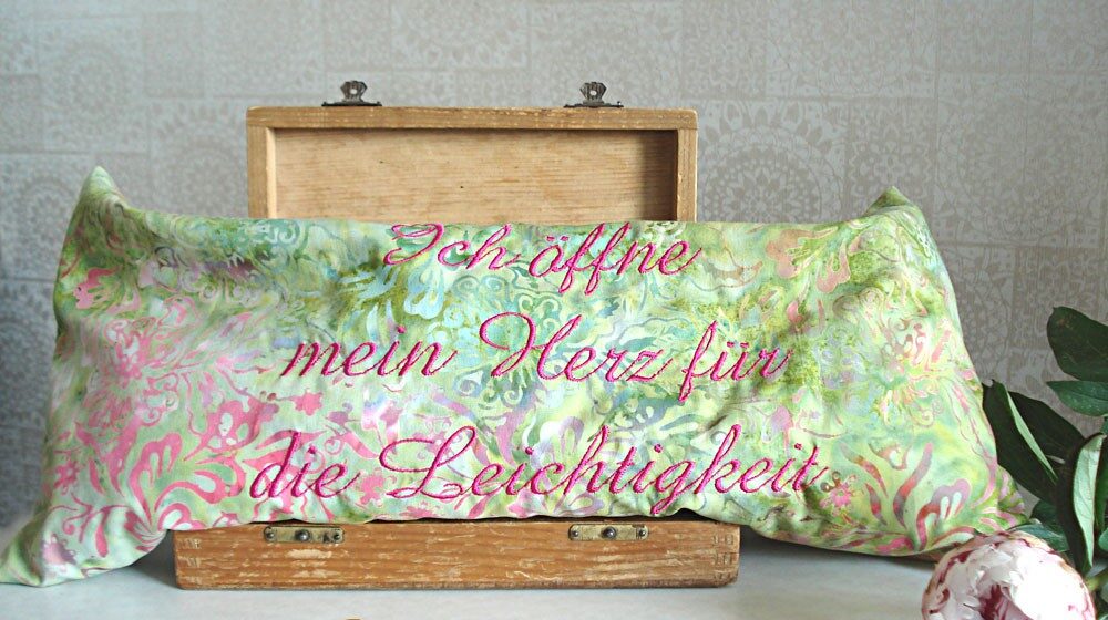 Kissen Freude baligreen